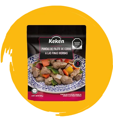 Puntas de filete de cerdo a las finas hierbas