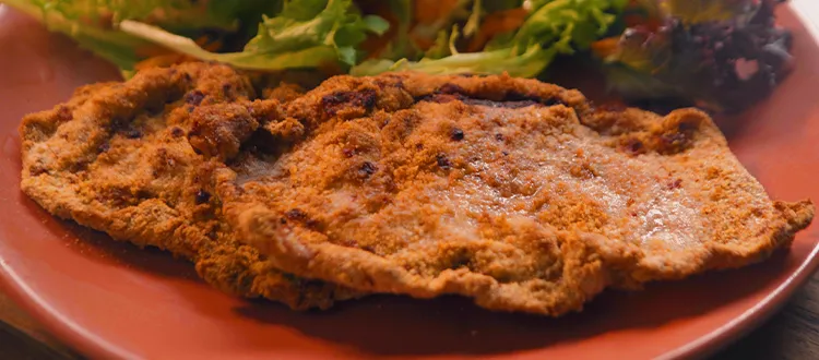 Milanesa de cerdo empanizada
